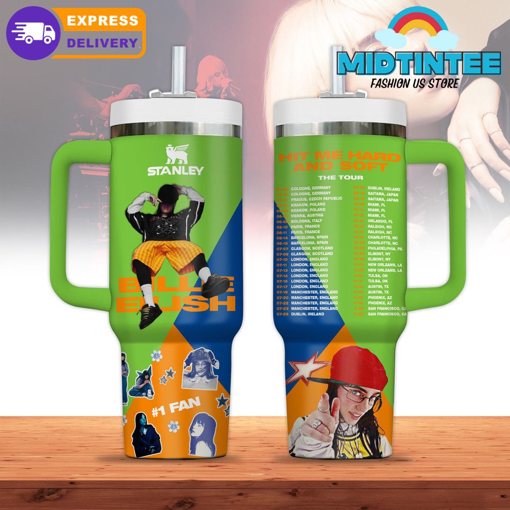 Billie Eilish The Tour 2025 Gift For Fans Stanley Tumbler
