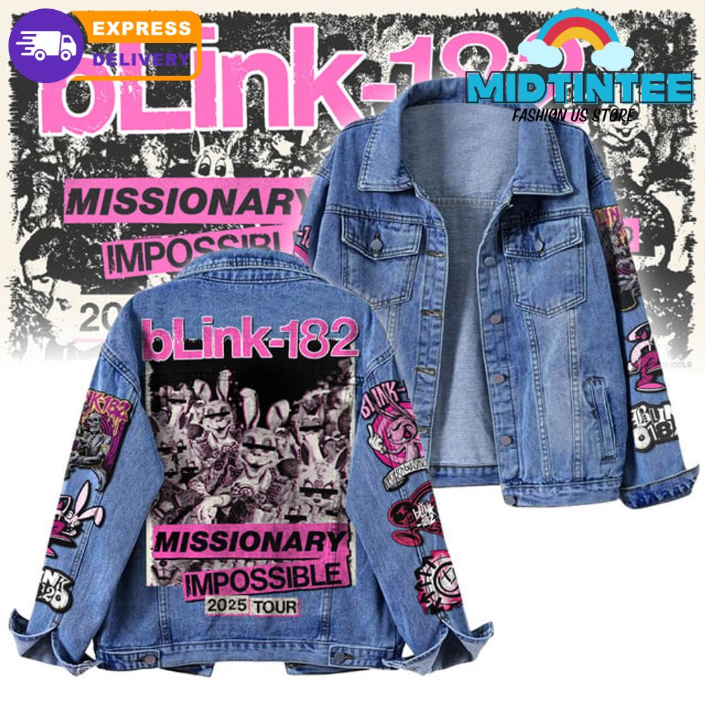 Blink-182 Missionary Impossible 2025 Tour Denim Jacket