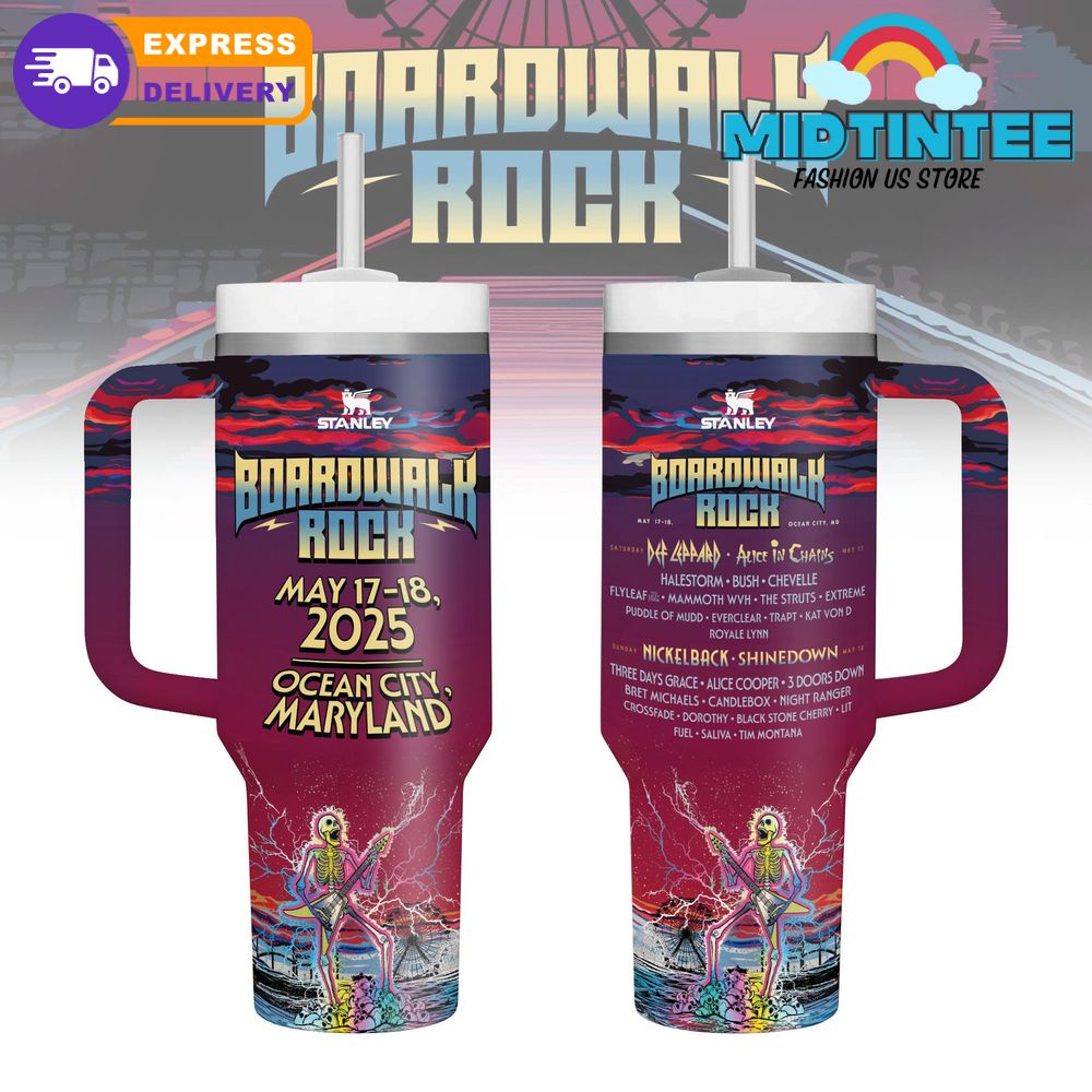 Boardwalk Rock Ocean City 2025 Stanley Tumbler