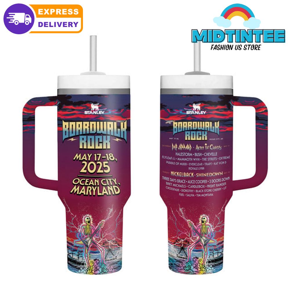 Boardwalk Rock Ocean City 2025 Stanley Tumbler