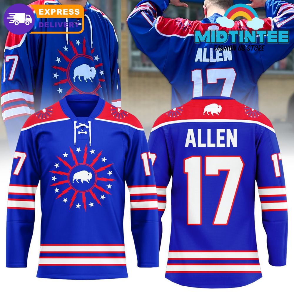 Buffalo Bills Josh Allen Limited Edition Hockey Jersey