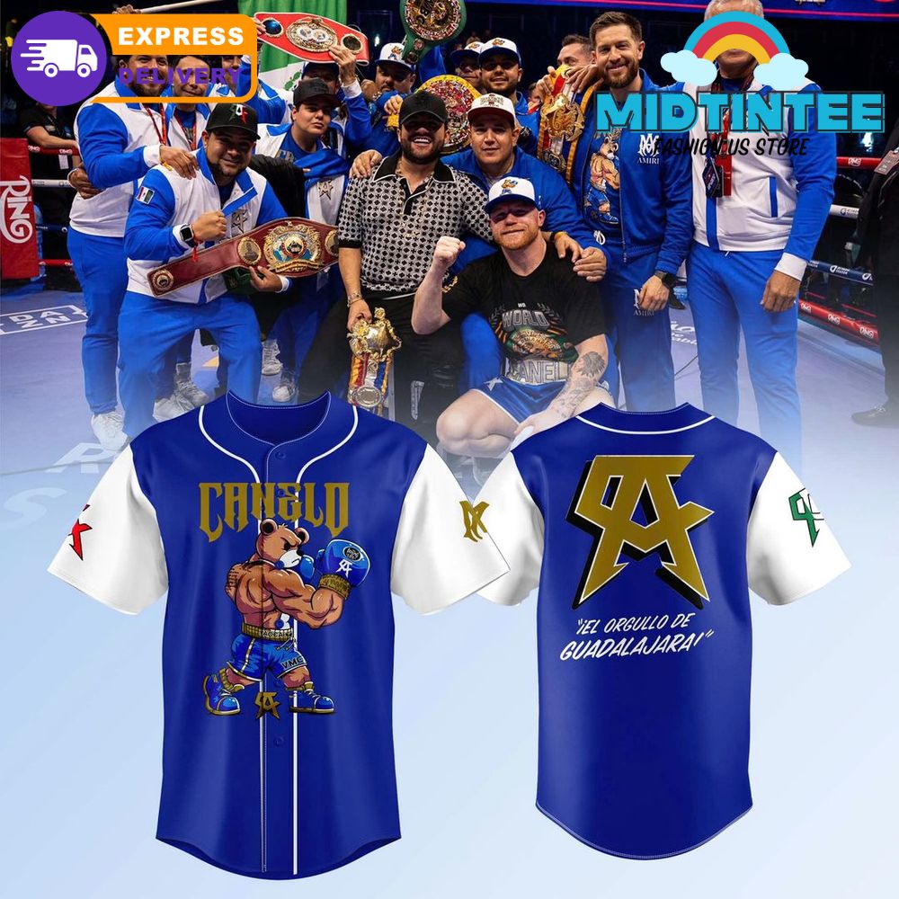 Canelo Alvarez Bear Boxing Special Baseball Jersey