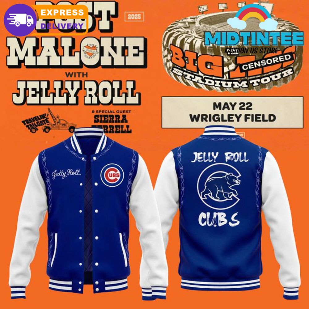 Chicago Cubs x 2025 Jelly Roll Wrigley Field Concert Jacket