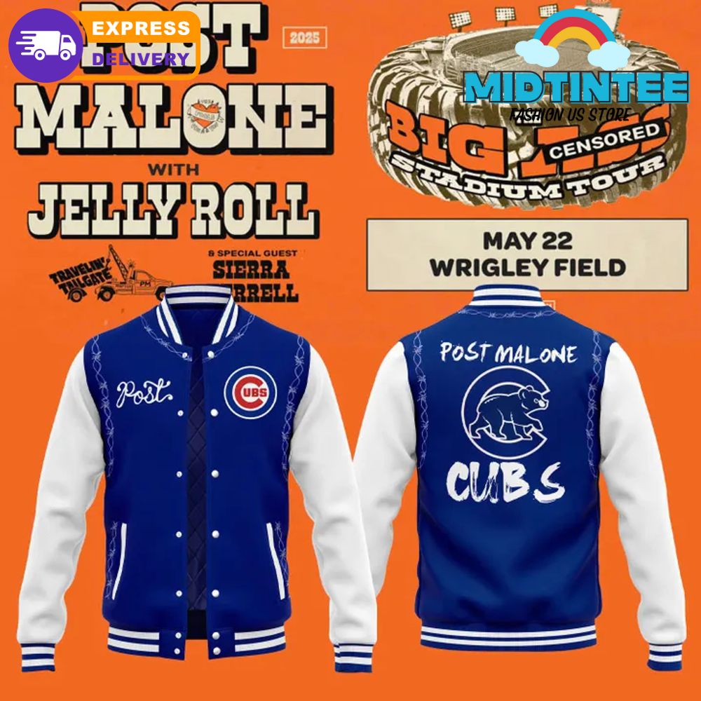 Chicago Cubs x 2025 Post Malone Wrigley Field Concert Jacket