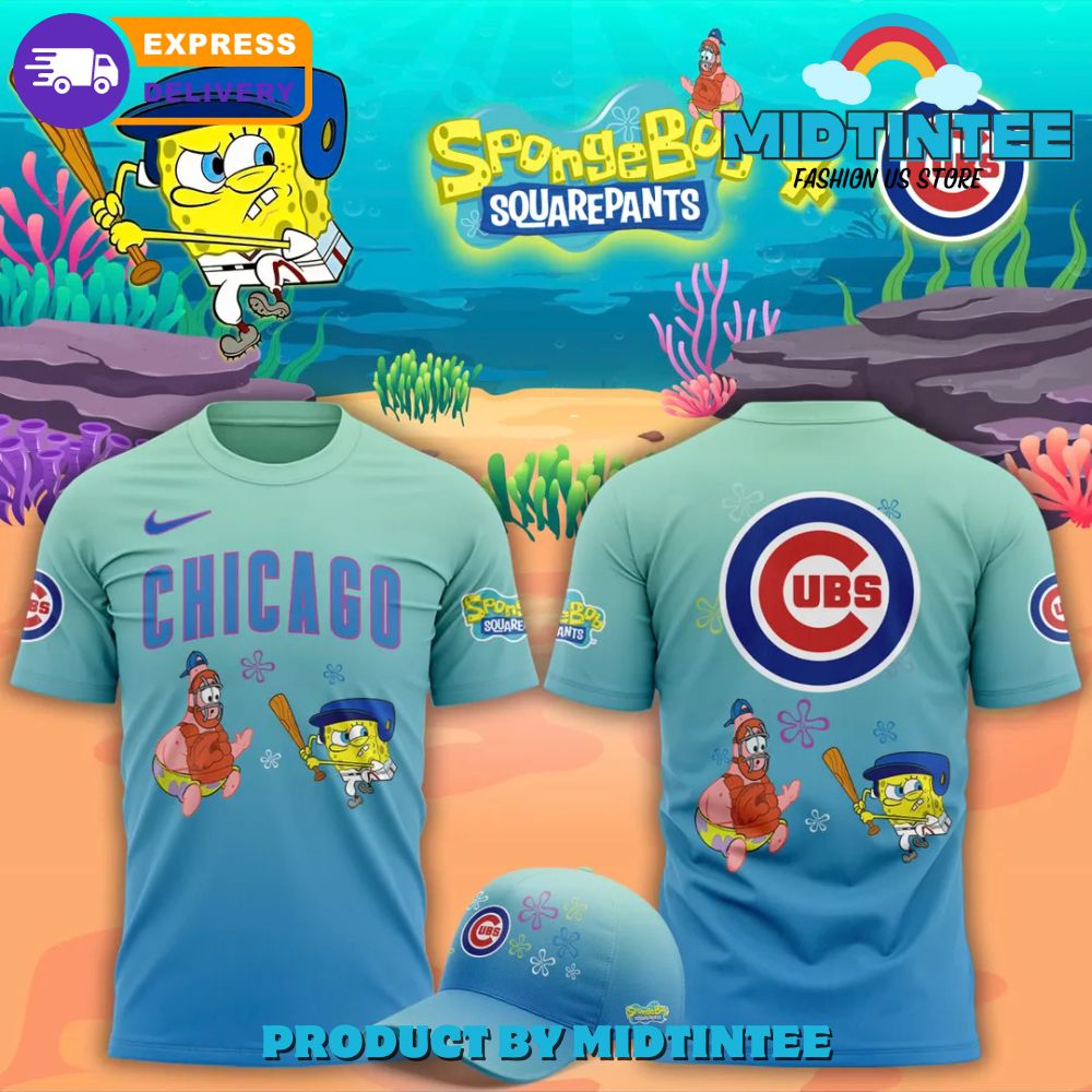 Chicago Cubs x SpongeBob SquarePants 2025 Shirt