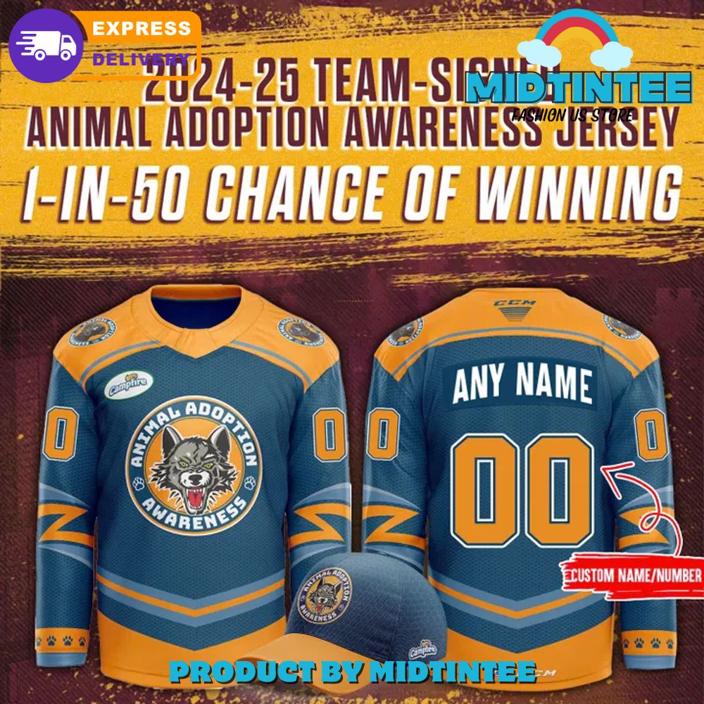 Chicago Wolves Animal Adoption Awareness Hockey Jersey 2025