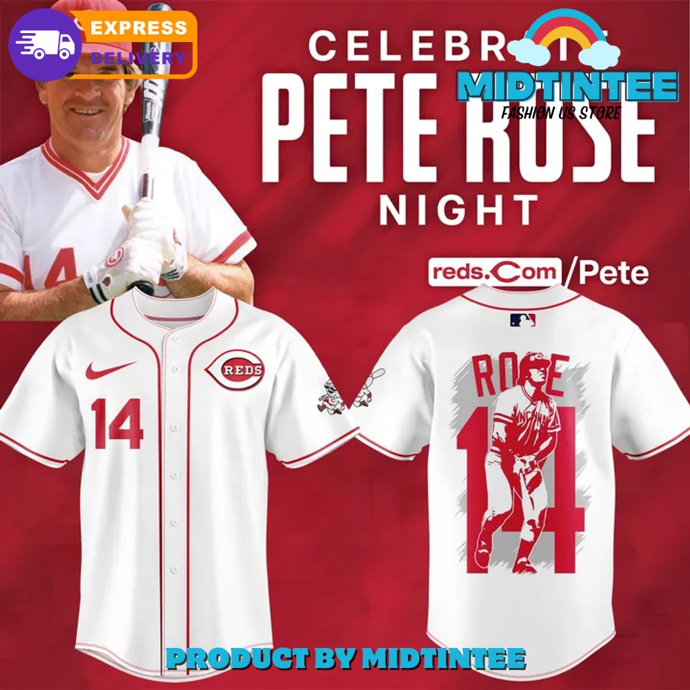 Cincinnati Reds Celebrate Pete Rose Night 2025 Baseball Jersey