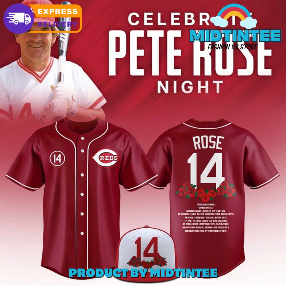 Cincinnati Reds MLB x Pete Rose Night Baseball Jersey 2025