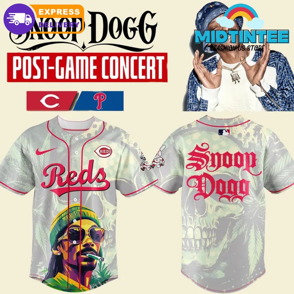 Cincinnati Reds x Snoop Dogg Post-Game Concert 2025 Baseball Jersey