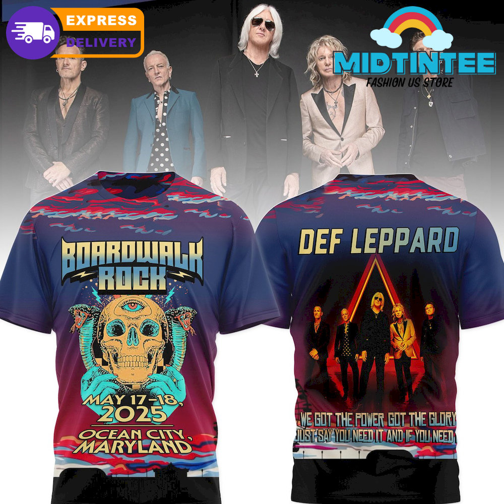 Def Leppard Boardwalk Rock Festival 2025 Shirt