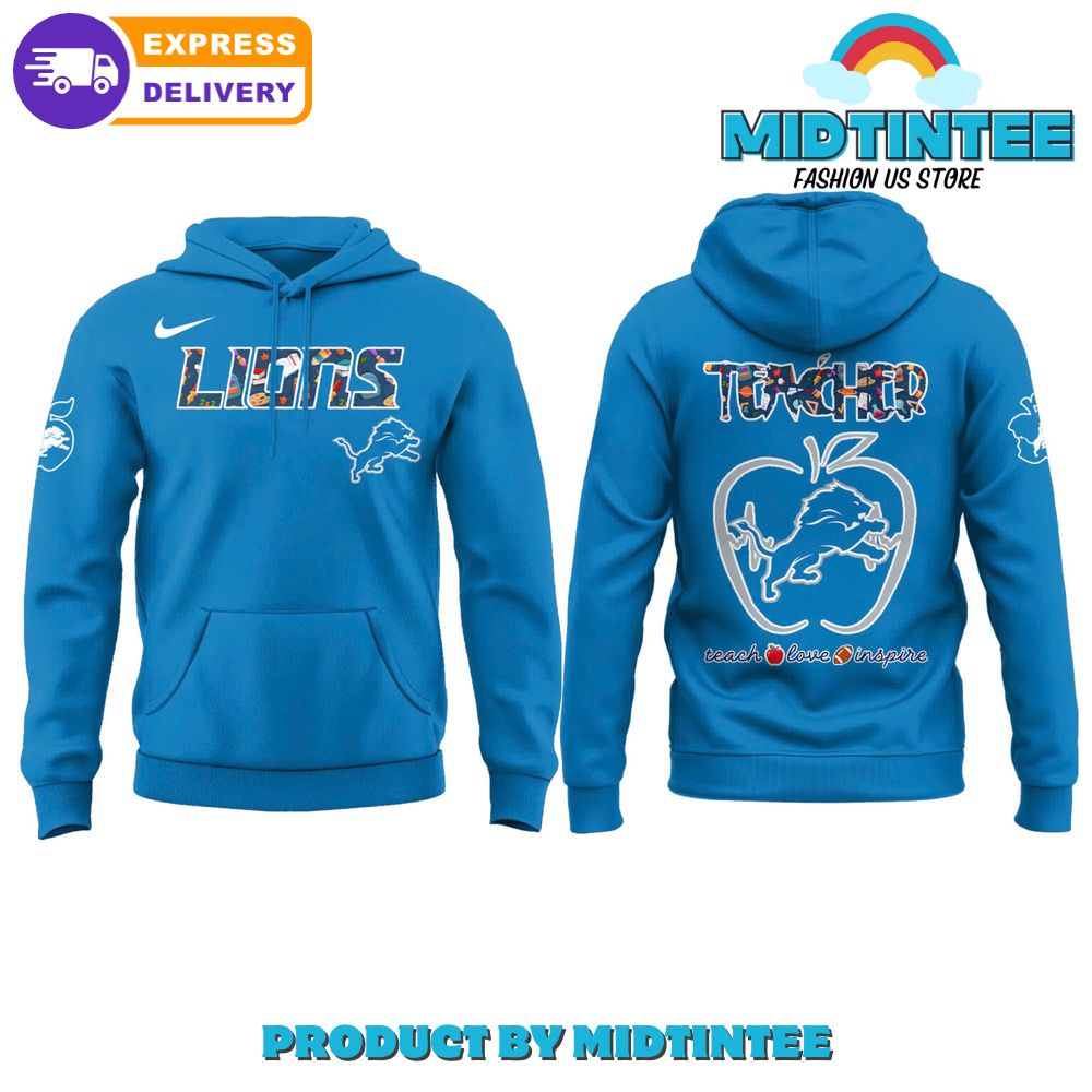 Detroit Lions x Teacher Appreciation 2025 Hoodie Set
