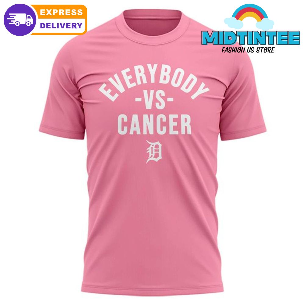 Detroit Tigers Strike Out Cancer Pink 2025 Shirt