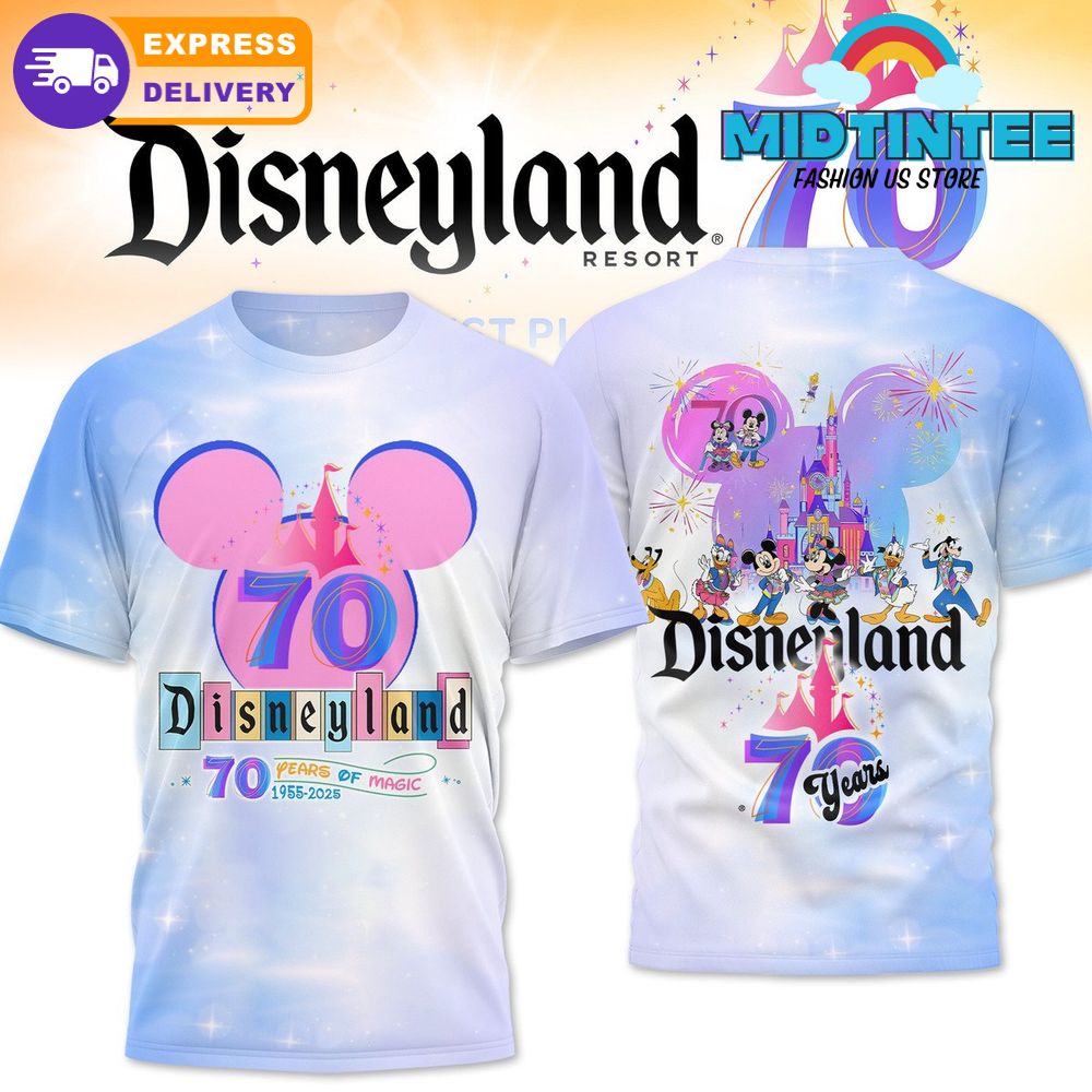 Disneyland 70 Years Of Magic 1955-2025 Shirt