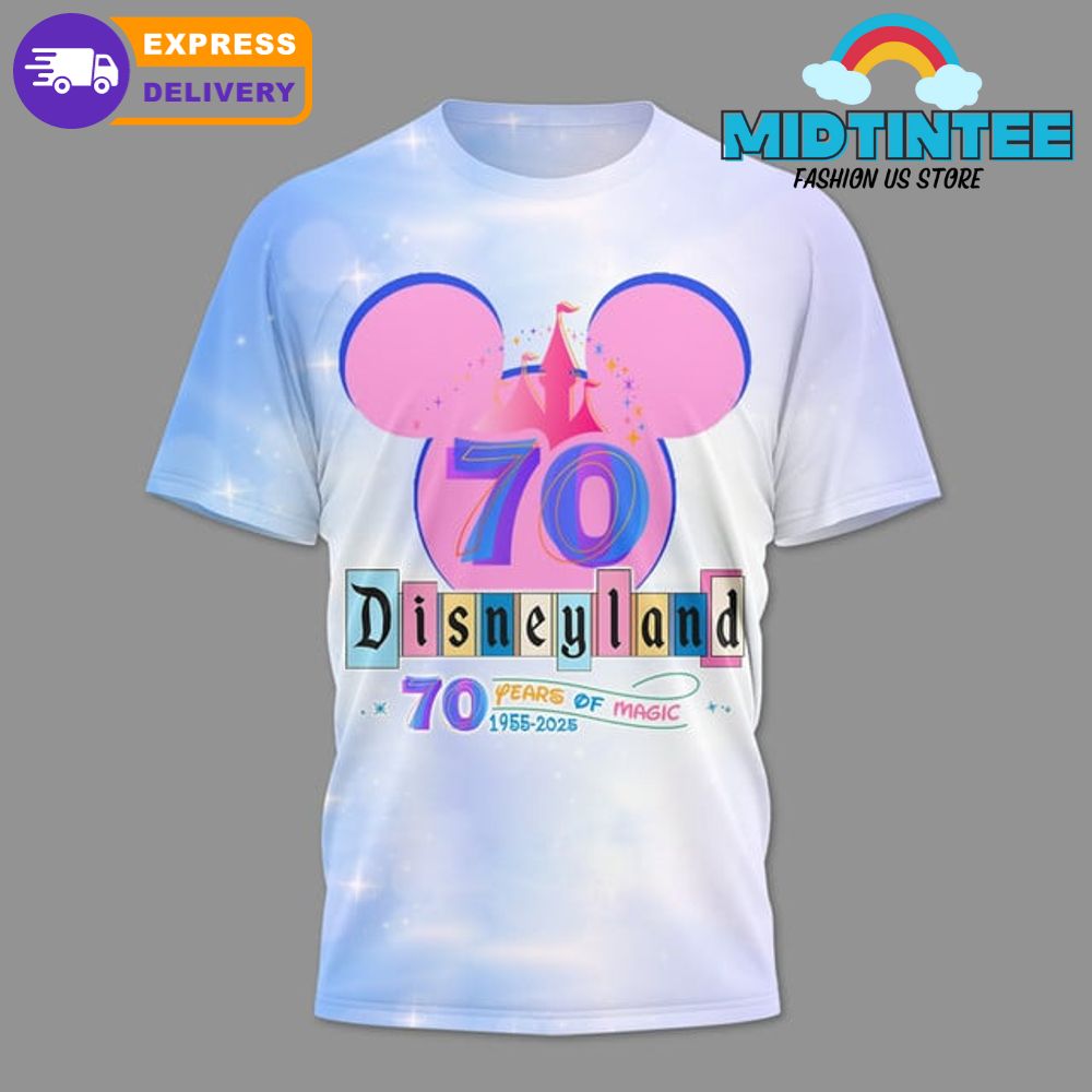 Disneyland 70 Years Of Magic 1955-2025 Shirt