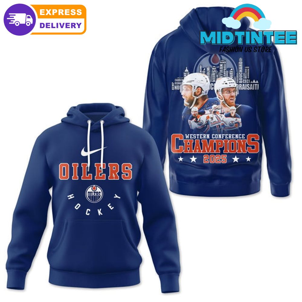 Edmonton Oilers Hockey Western Conference Champions 2025 Shirt