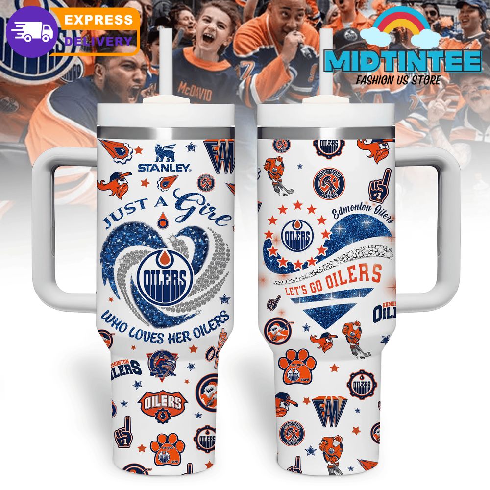Edmonton Oilers Let’s Go Oilers 40oz Stanley Tumbler