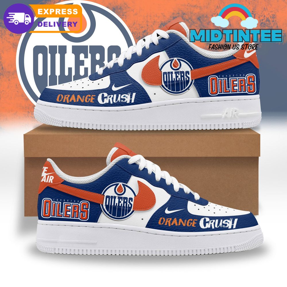 Edmonton Oilers Orange Crush 2025 Nike Air Force 1