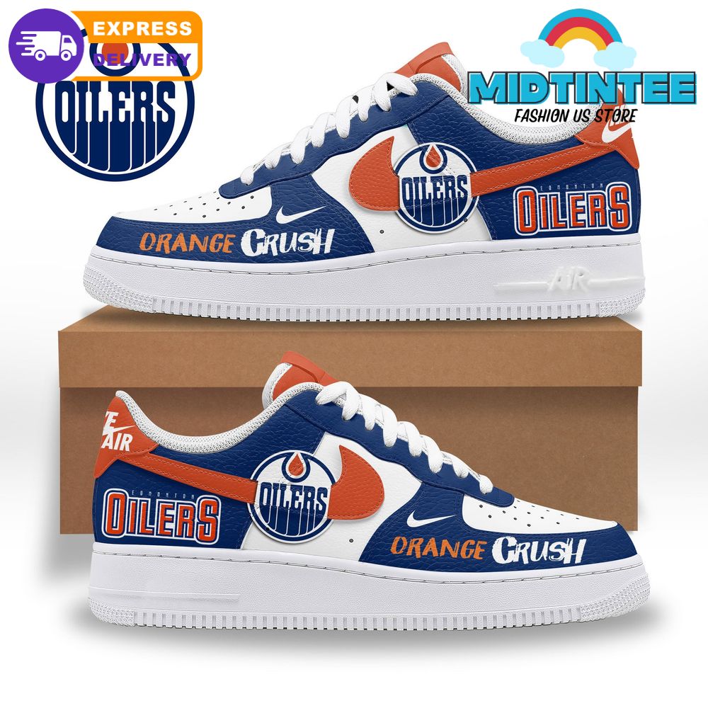 Edmonton Oilers Orange Crush 2025 Nike Air Force 1
