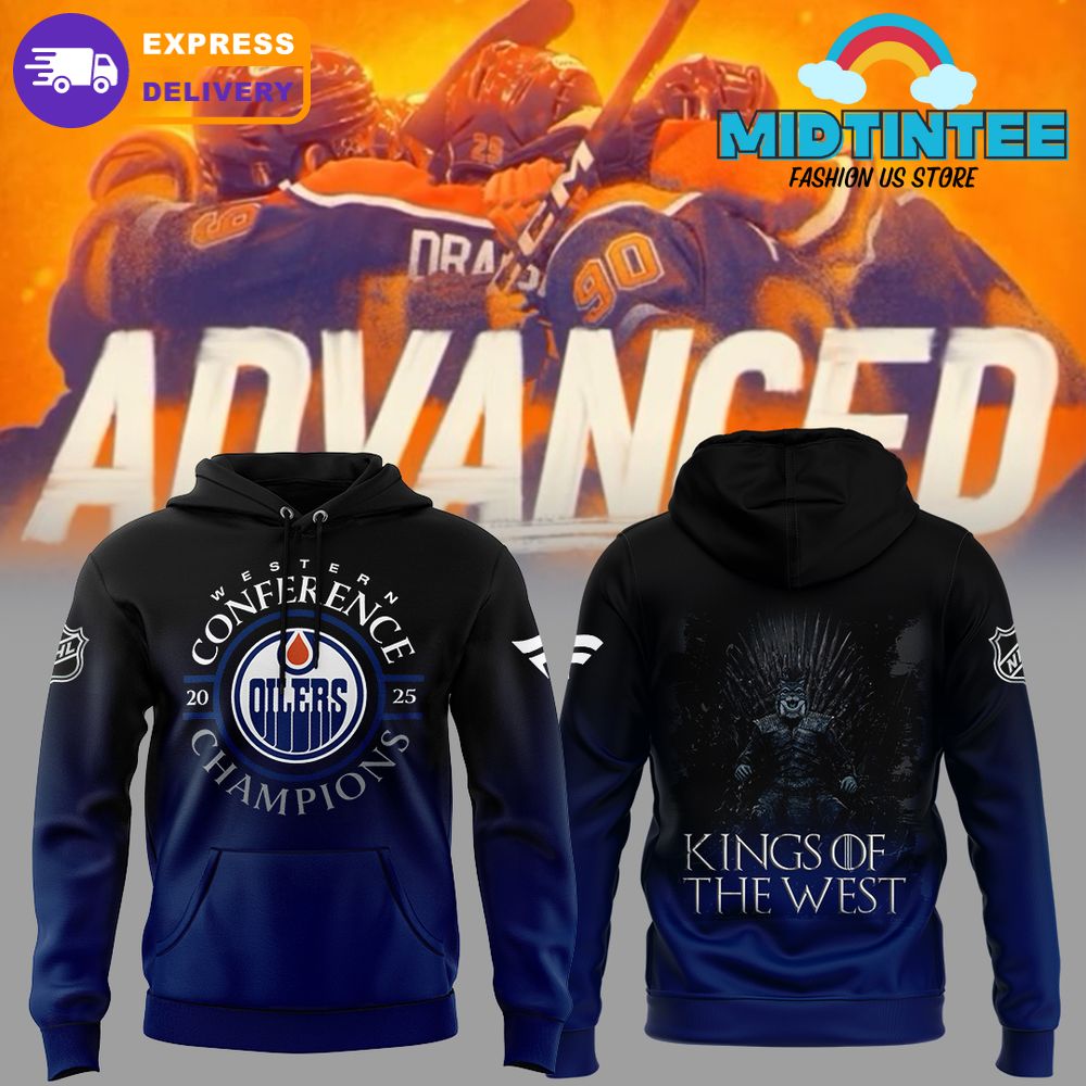 Edmonton Oilers Western Conference Champions 2025 Hoodie Set