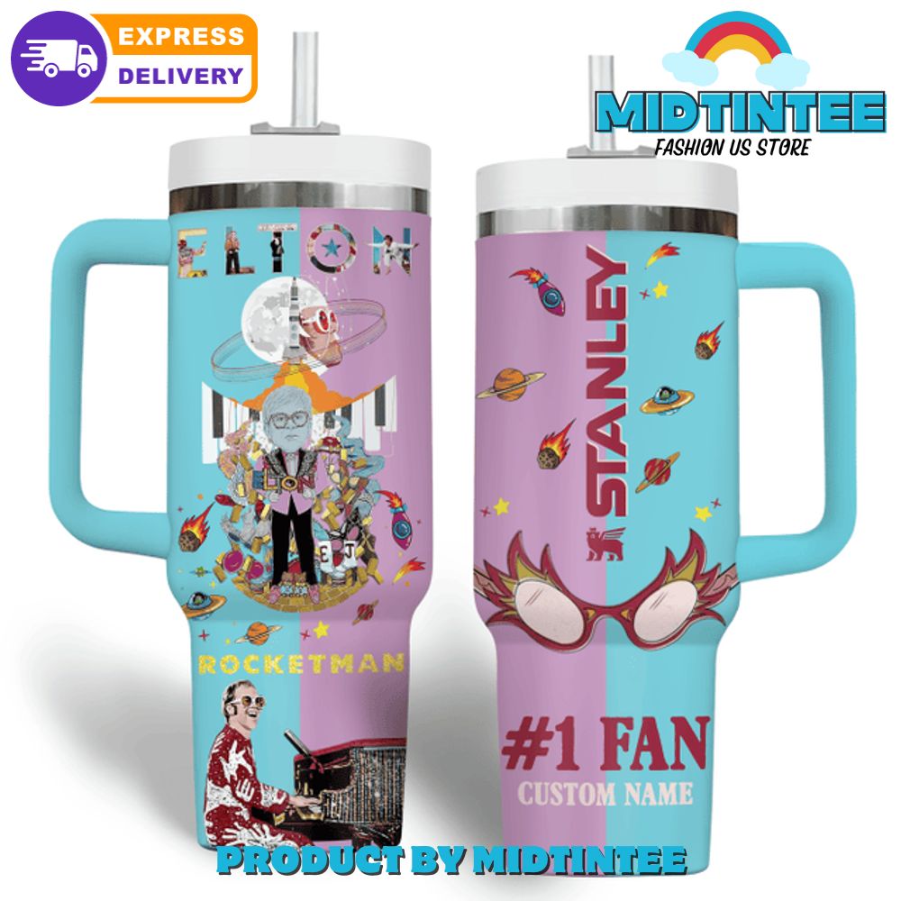 Elton John Rocket Man Gift For Fans 2025 Stanley Tumbler