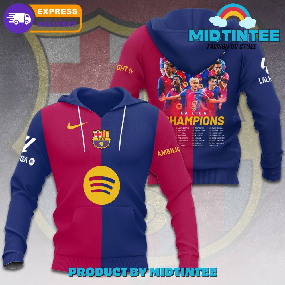FC Barcelona 2025 Champions La Liga Limited Edition Hoodie