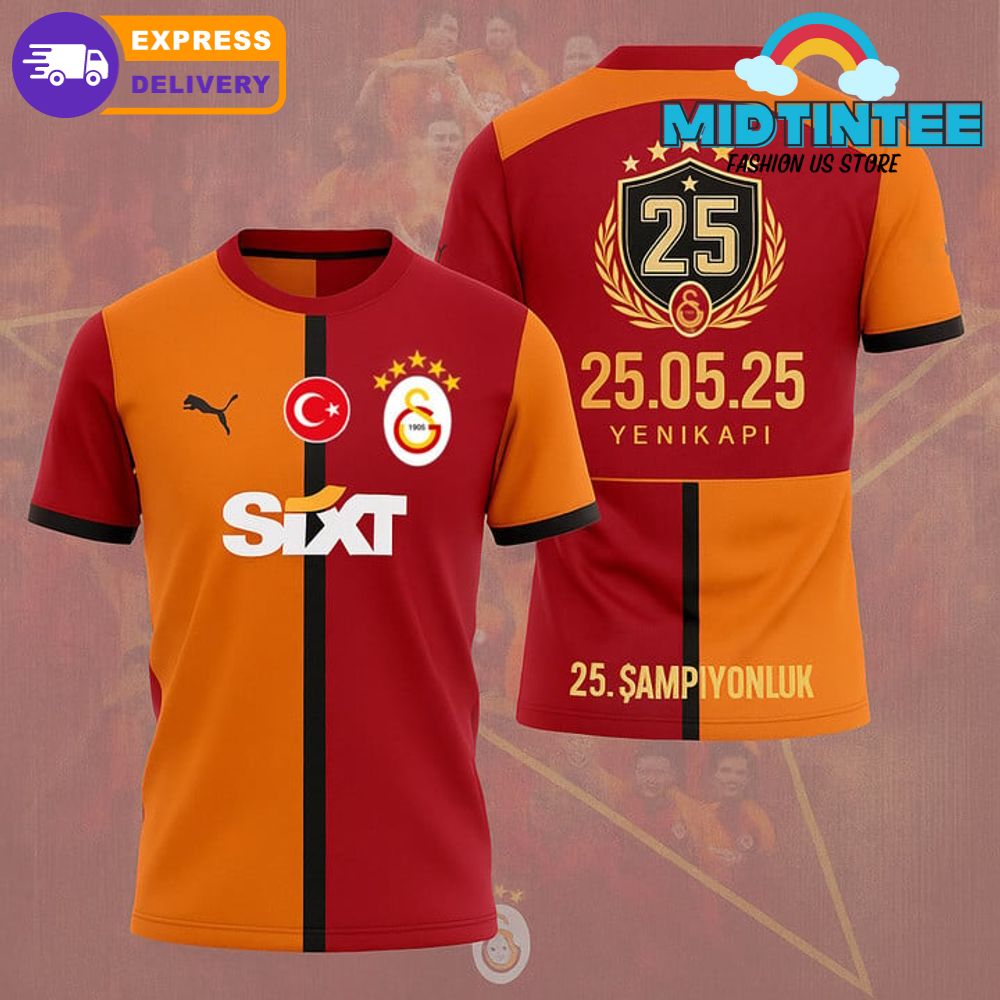 Galatasaray Champions Turkish Super Lig 2025 Shirt