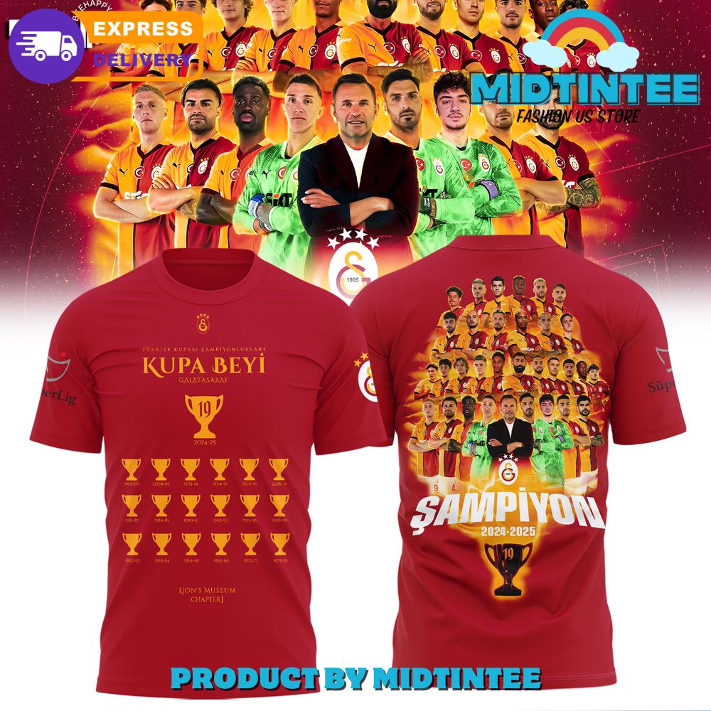 Galatasaray SK Super Lig 2025 Champions Special Shirt