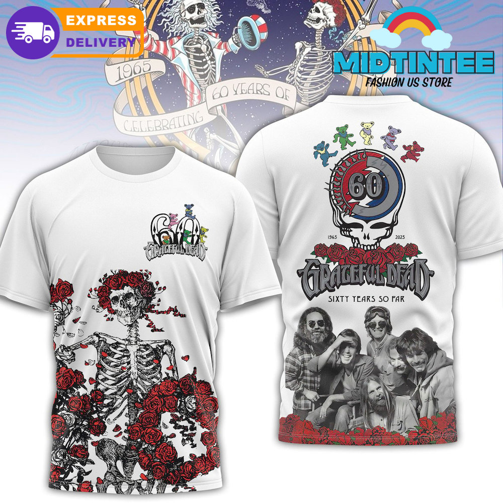 Grateful Dead Happy 60th Anniversary Limited Shirt
