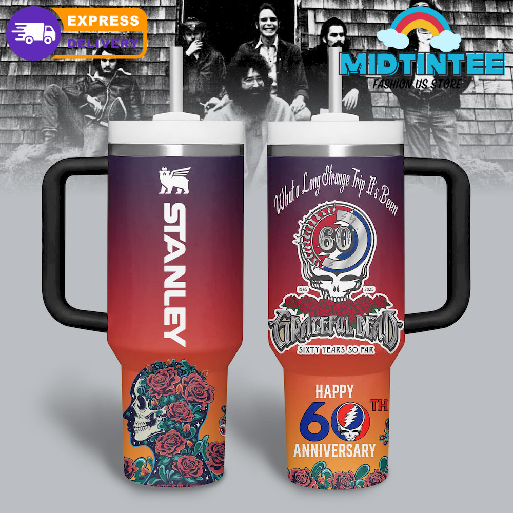 Grateful Dead Happy 60th Anniversary Limited Stanley Tumbler