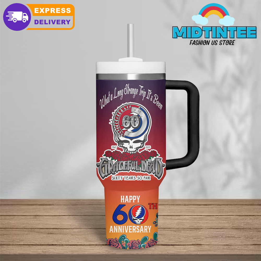 Grateful Dead Happy 60th Anniversary Limited Stanley Tumbler