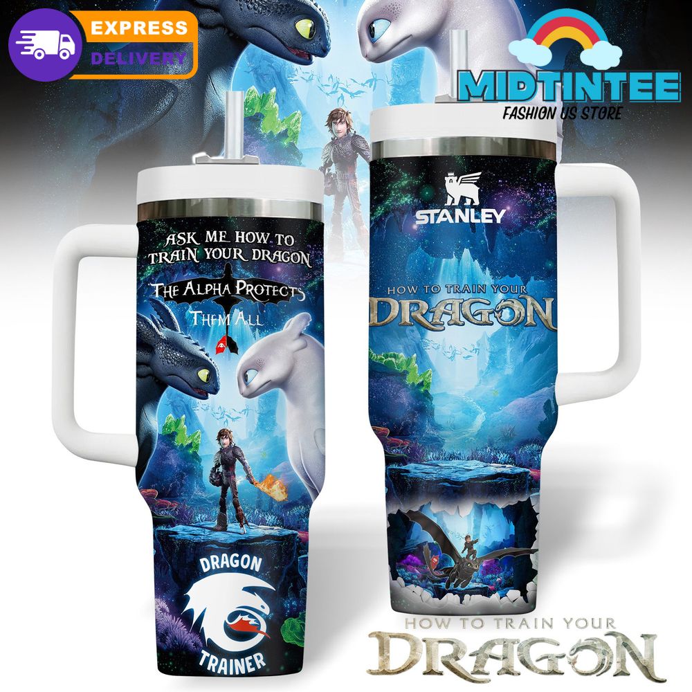 How to Train Your Dragon The Alpha Protects Stanley Tumbler