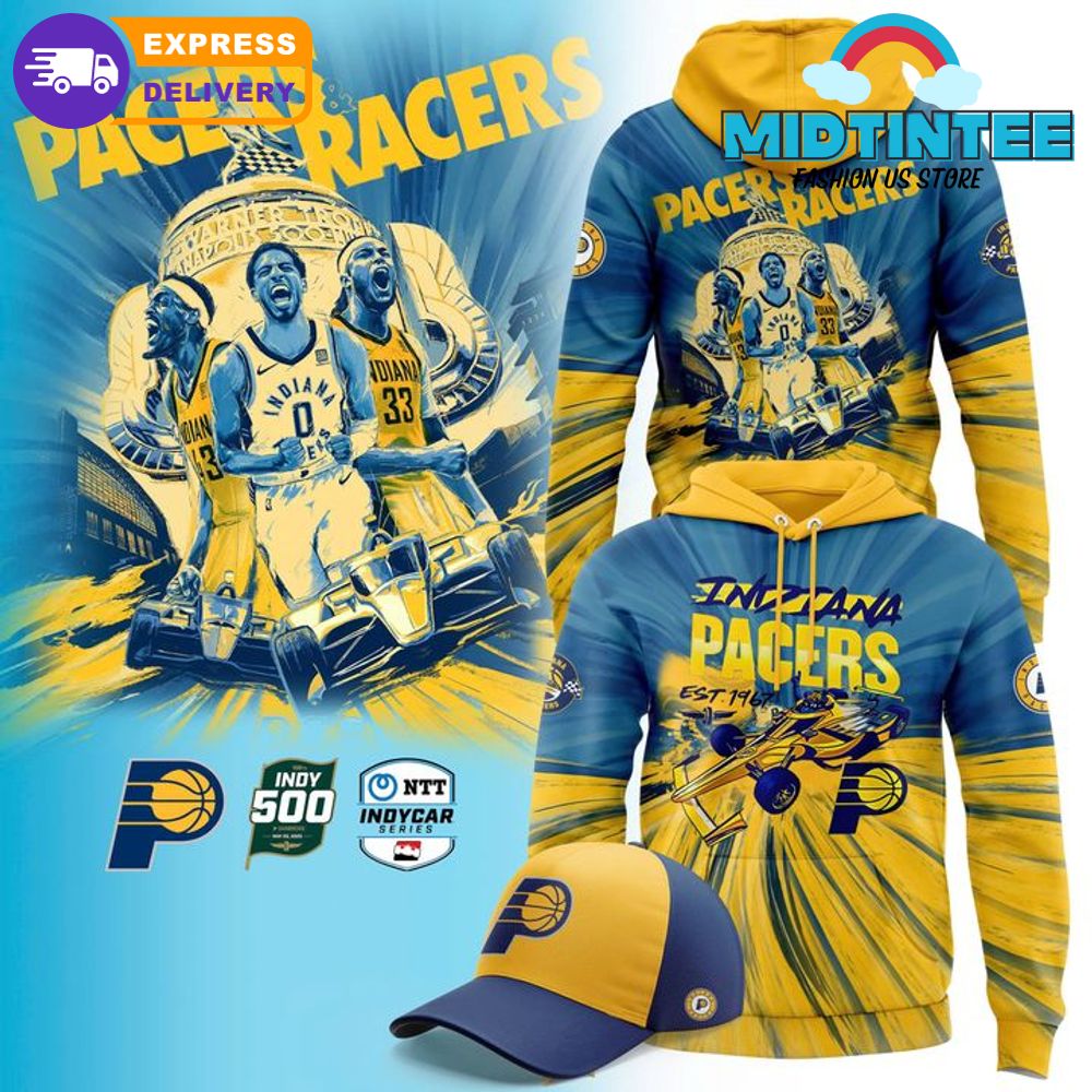 Indiana Pacers x IndyCar Racing 2025 Special Hoodie Set