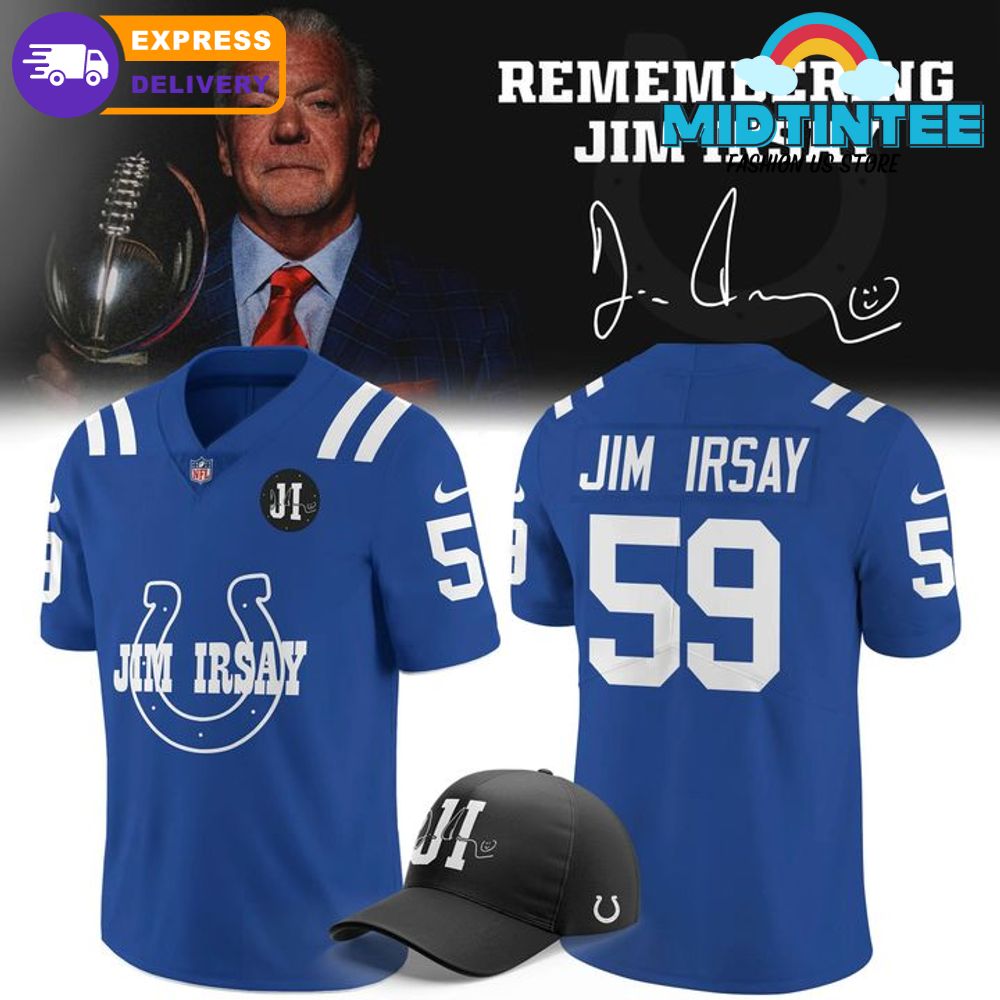 Indianapolis Colts Remembering The Boss Jim Irsay Football Jersey