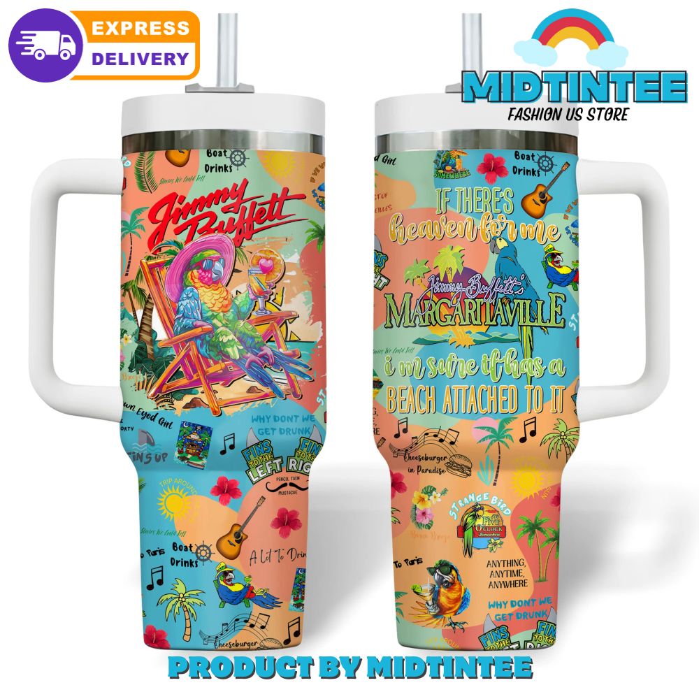 Jimmy Buffett Margaritaville New 2025 Stanley Tumbler