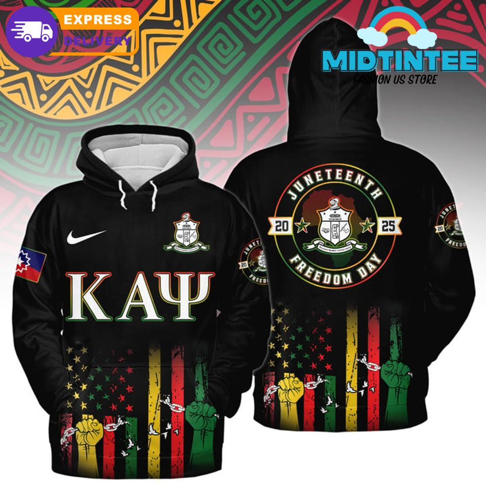 Kappa Alpha Psi Happy Juneteenth 2025 Freedom Day Hoodie