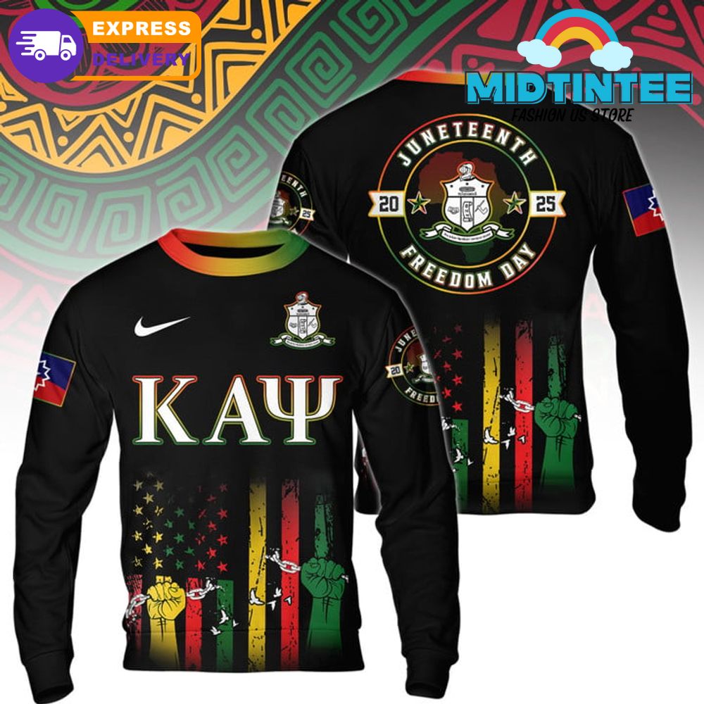 Kappa Alpha Psi Happy Juneteenth 2025 Freedom Day Hoodie