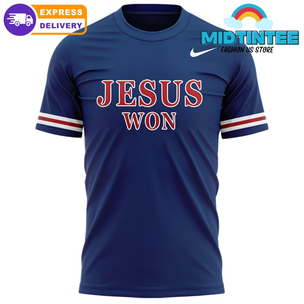 Liberty Flames Softball Praise Be To God JESUS WON Shirt
