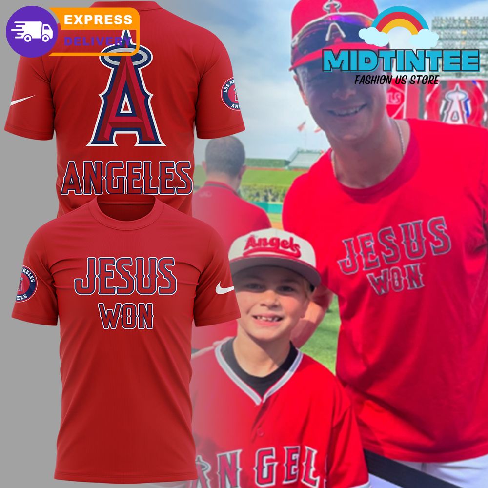 Los Angeles Angels MLB x Jesus Won 2025 Shirt