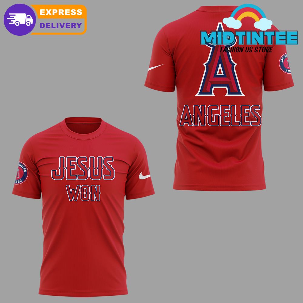Los Angeles Angels MLB x Jesus Won 2025 Shirt
