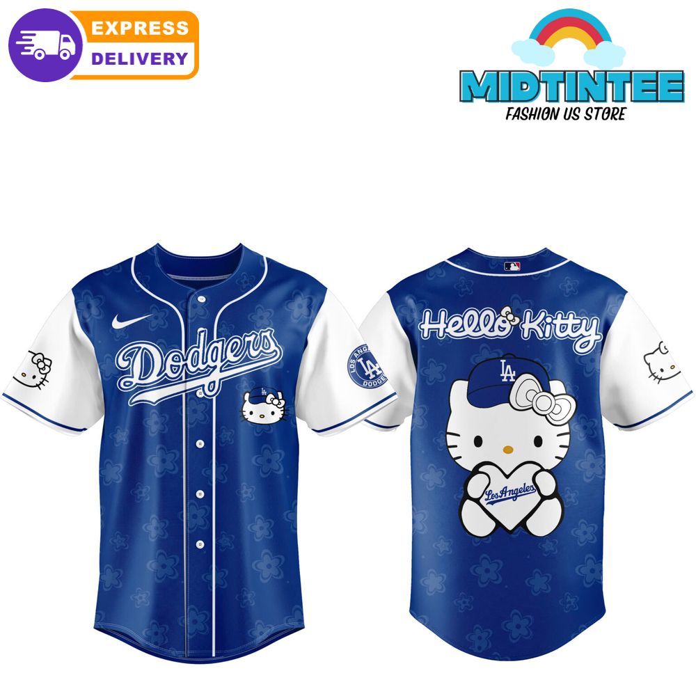 Los Angeles Dodgers Theme Game Hello Kitty Night Baseball Jersey