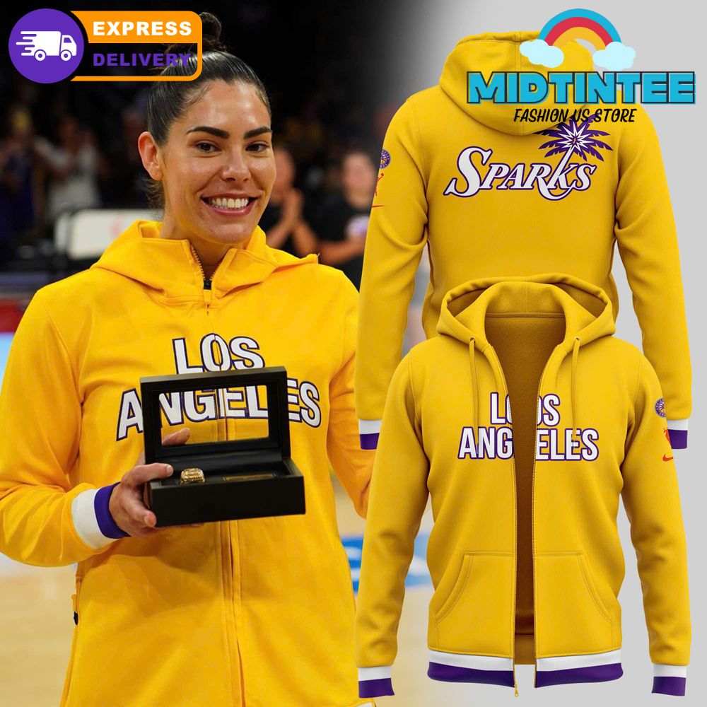 Los Angeles Sparks WNBA 2025 Special Zip Hoodie