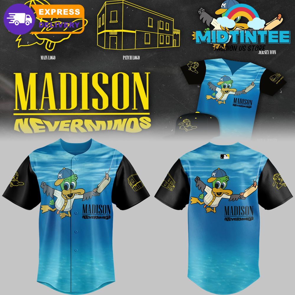 Madison Mallards Baseball Alternate “Neverminds” Baseball Jersey