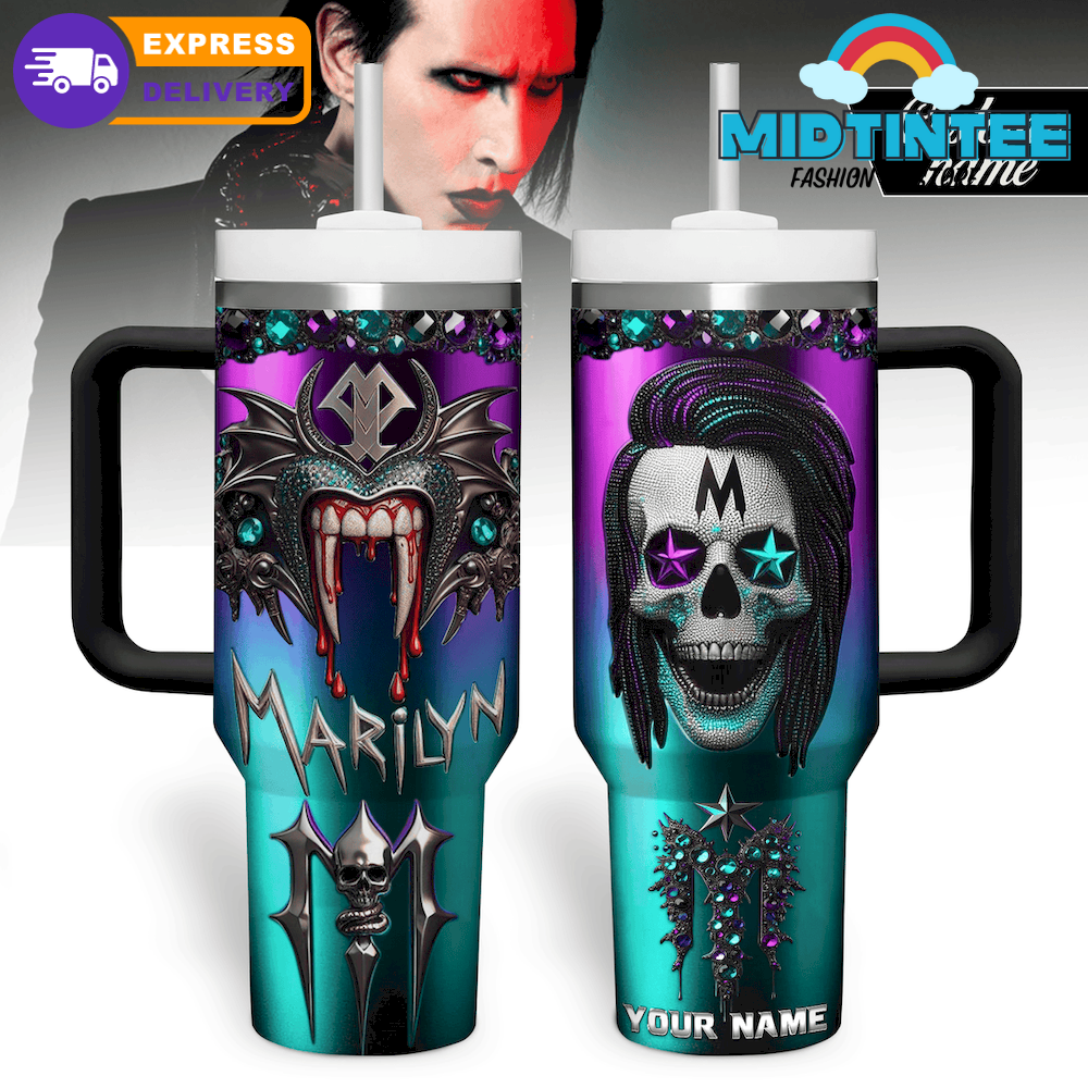 Marilyn Manson New 2025 Premium Stanley Tumbler