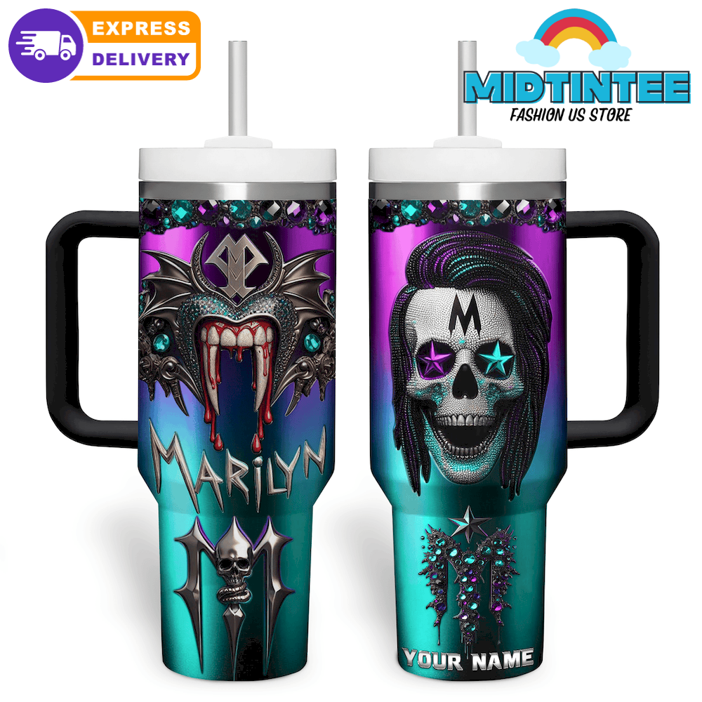 Marilyn Manson New 2025 Premium Stanley Tumbler