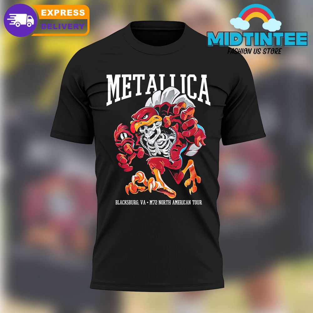 Metallica M72 Virginia Tech At Lane Stadium Blacksburg Shirt