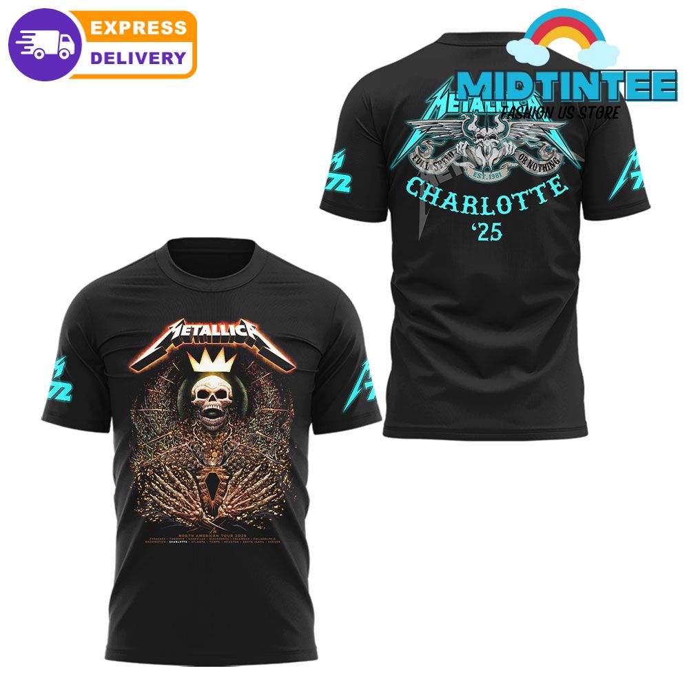 Metallica M72 World Tour “M72Charlotte” 2025 Shirt