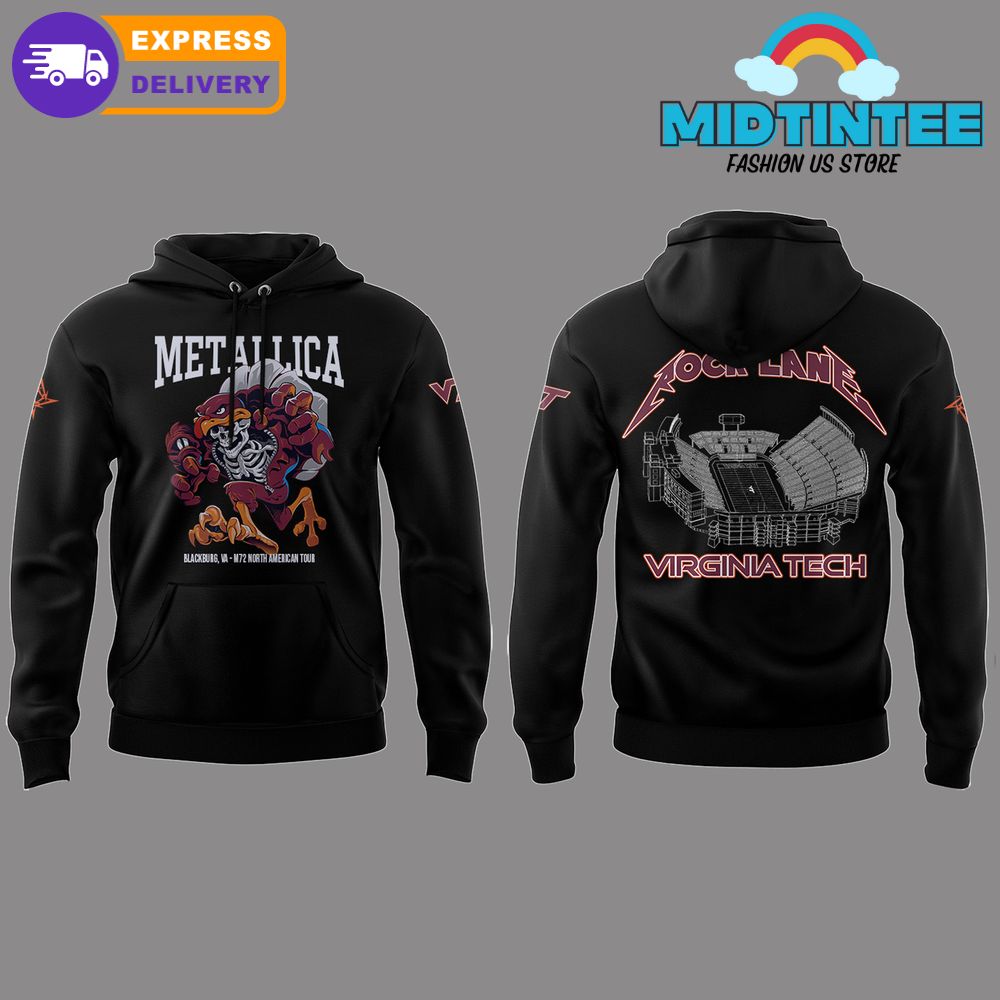 Metallica x Virginia Tech  “Lane Rocked” Hoodie Set 2025