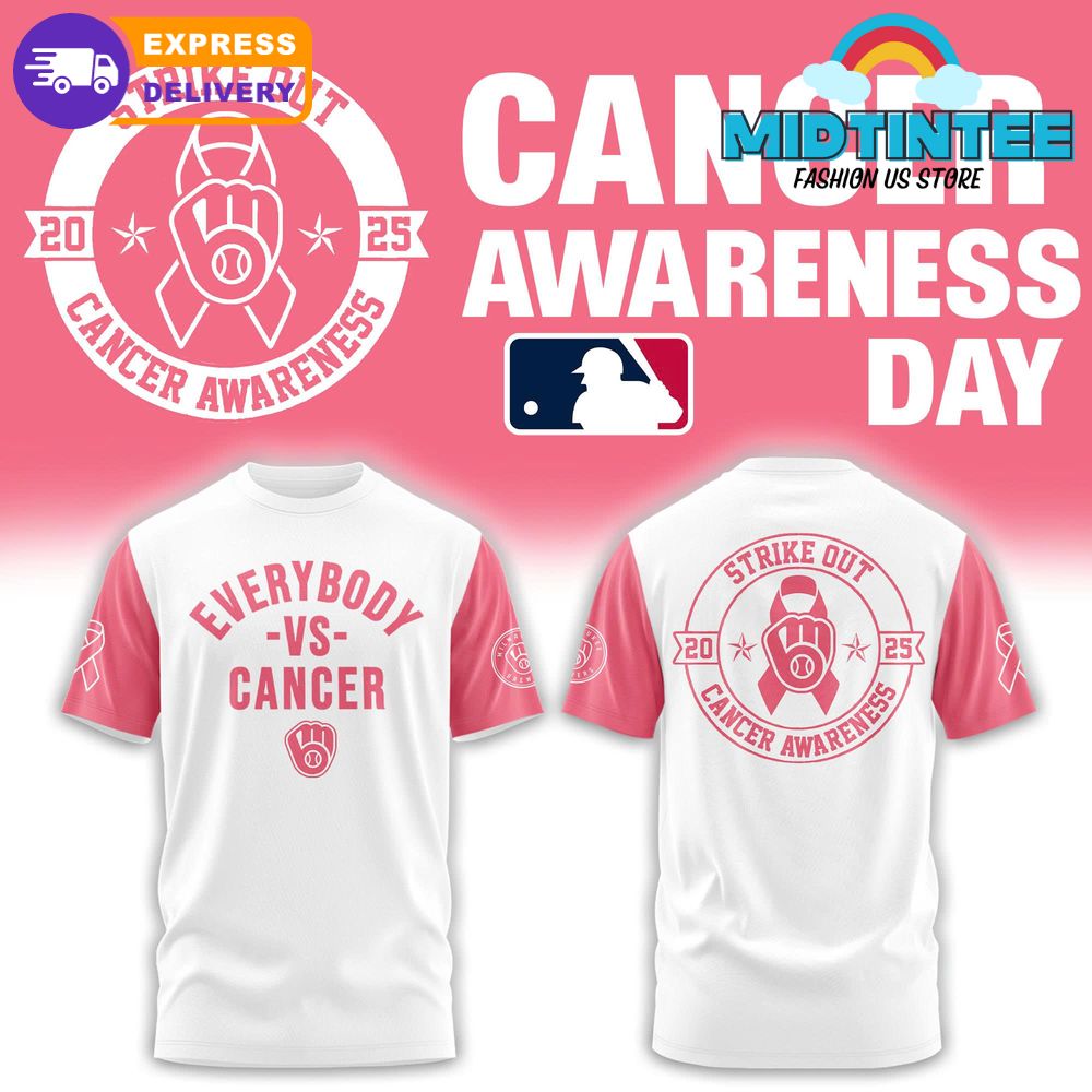 Milwaukee Brewers x Everybody vs Cancer Awareness Day 2025 Shirt