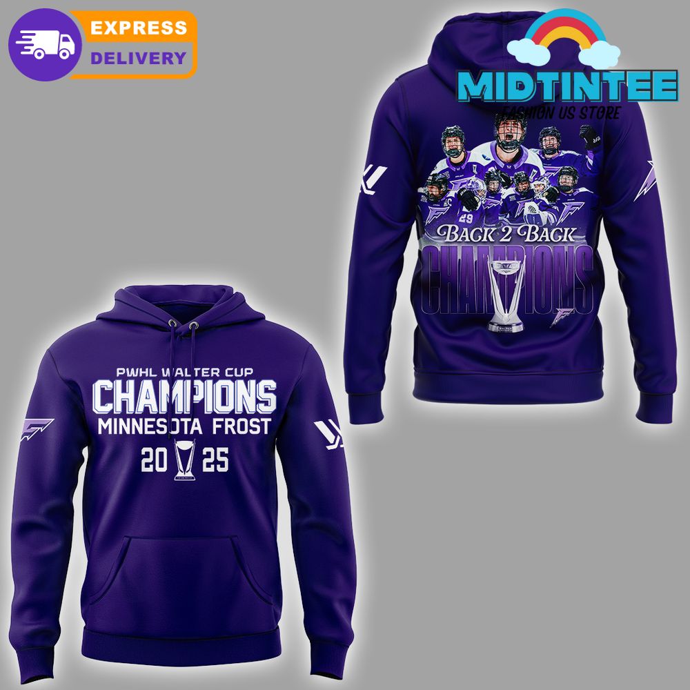 Minnesota Frost Back-2-Back Champions Walter Cup 2025 Hoodie Set