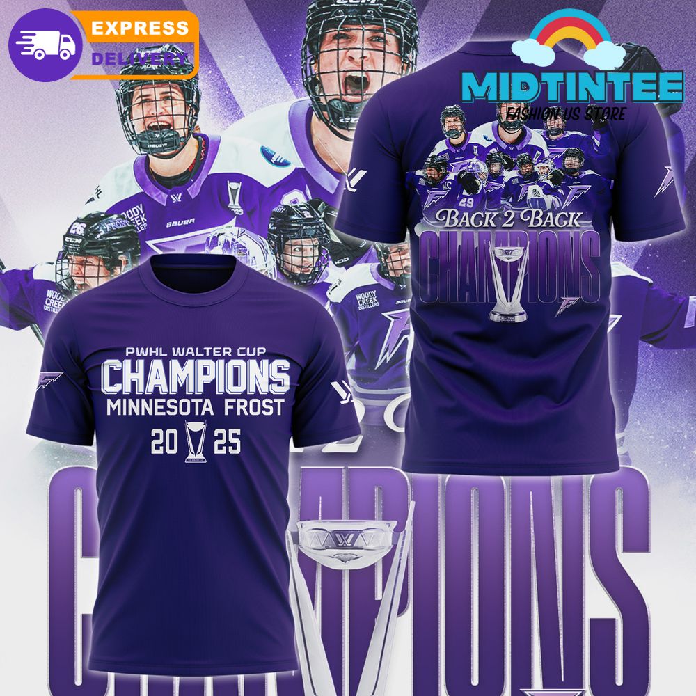 Minnesota Frost Back-2-Back Champions Walter Cup 2025 Shirt